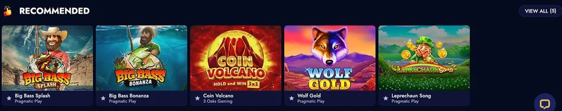 Browse recommended casino slots.